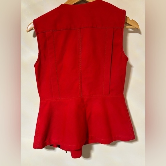Auction listing-NYGARD- Red Denim Vest - Picture 6 of 6